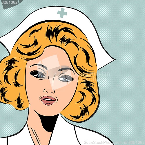 Image of Beautiful friendly and confident nurse 