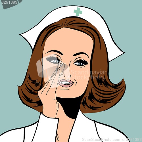 Image of Beautiful friendly and confident nurse 