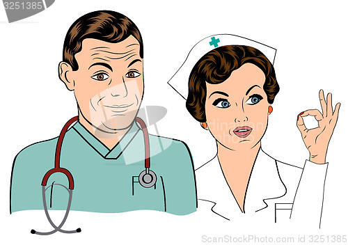 Image of doctor and nurse