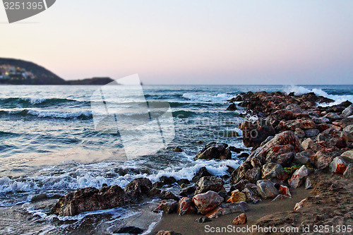 Image of greece rock sea