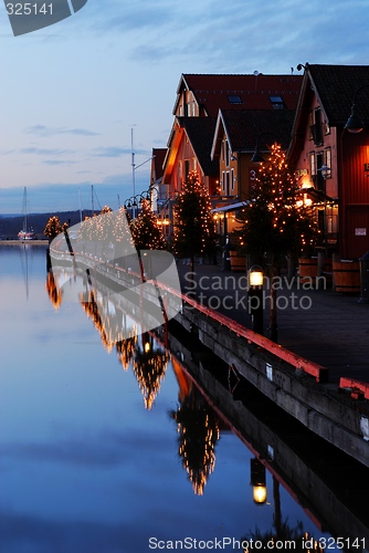 Image of Downtown Tonsberg in December.
