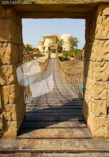 Image of The rope bridge