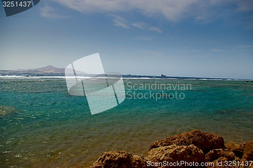Image of Beautiful seashore with calm cristal clear water