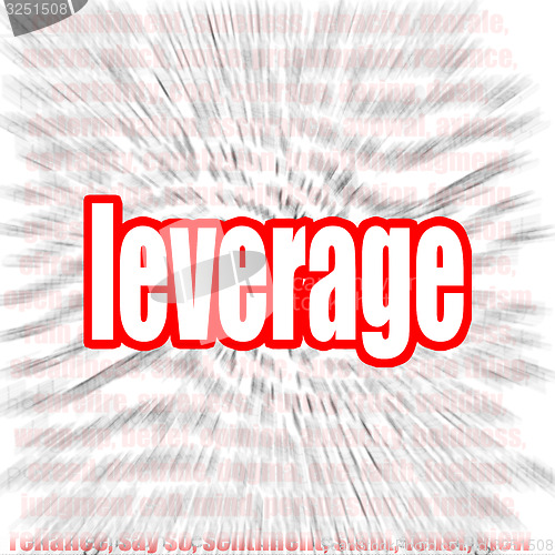 Image of Leverage word cloud