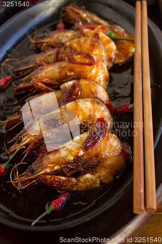 Image of Sizzling Asian Prawns