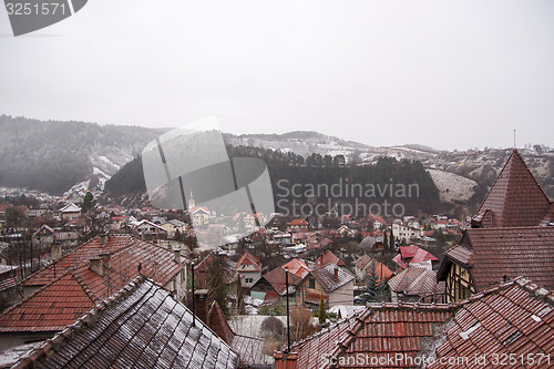 Image of Winter View of a town