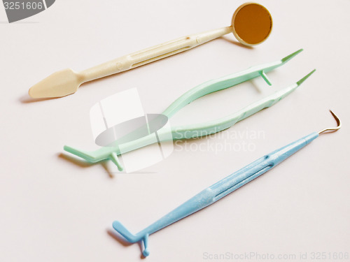 Image of Retro look Dentist tools