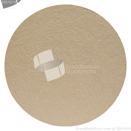 Image of Paper beermat isolated