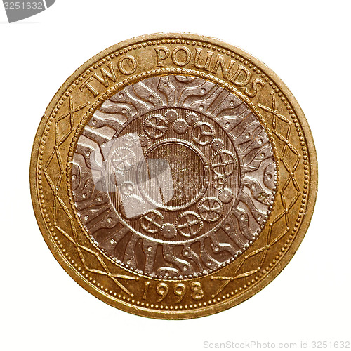 Image of Retro look Pound coin - 2 Pounds