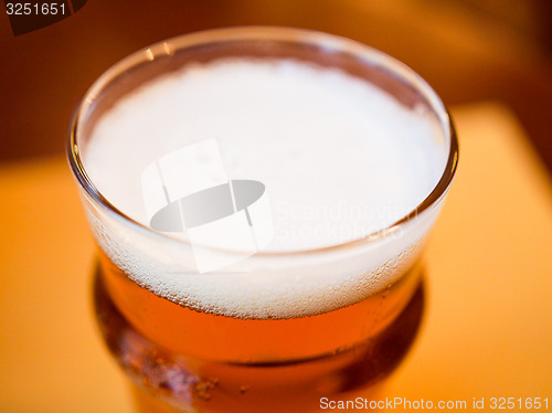 Image of Retro look Pint of British ale beer