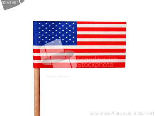 Image of United States flag isolated