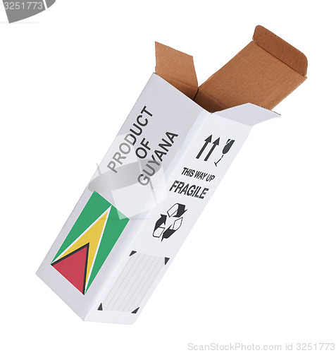 Image of Concept of export - Product of Guyana