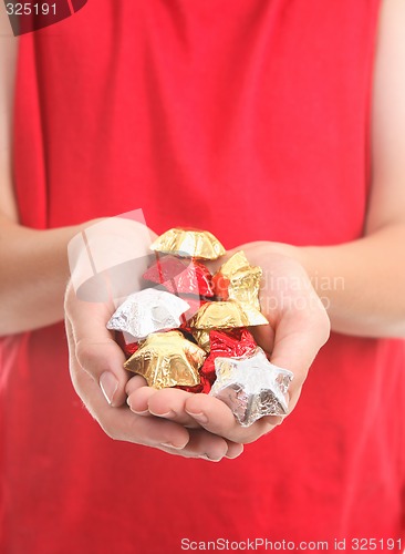 Image of Handful of chocolates