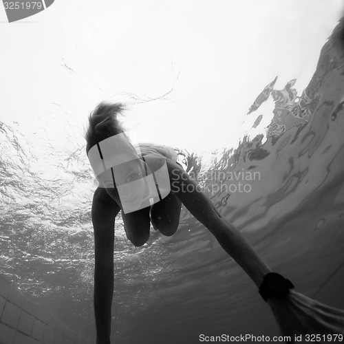 Image of Underwater in a pool