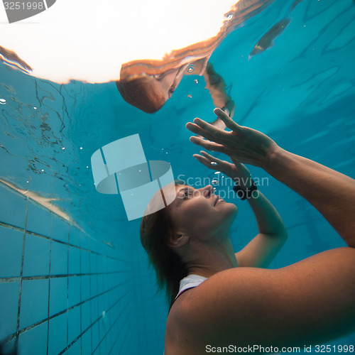 Image of Underwater in a pool