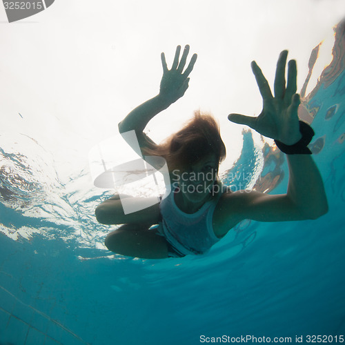 Image of Underwater in a pool