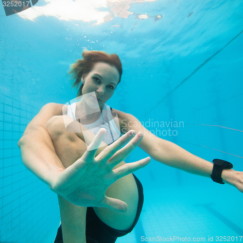 Image of Underwater in a pool