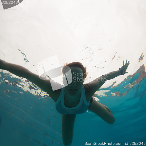 Image of Underwater in a pool