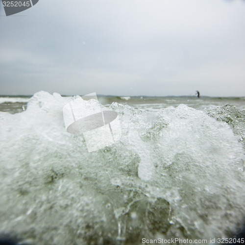 Image of Baltic sea on a stormy day