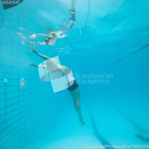 Image of Underwater in a pool