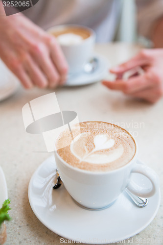 Image of Cup of delicious coffee