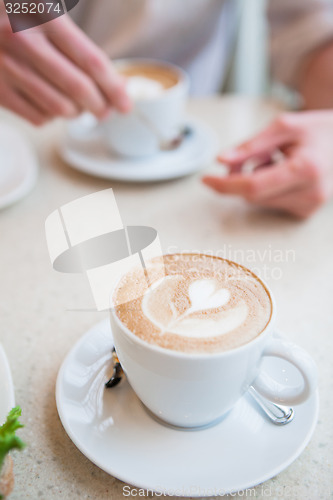 Image of Cups of delicious coffee