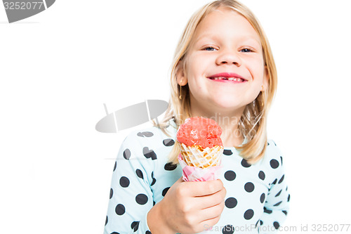 Image of Girl with an ice cream cone