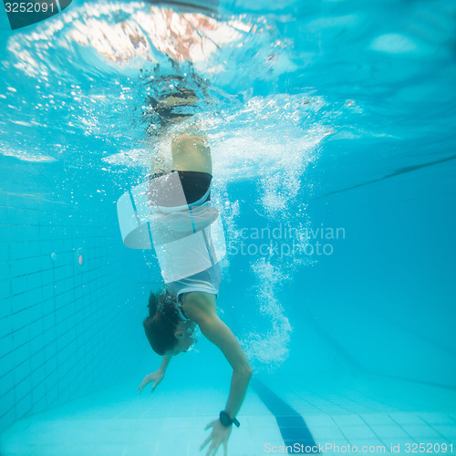 Image of Underwater in a pool