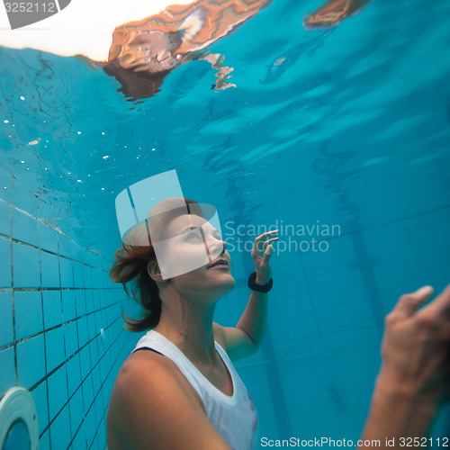 Image of Underwater in a pool