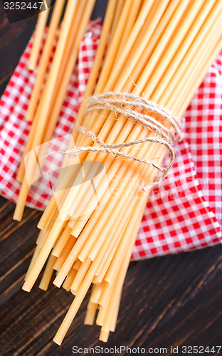 Image of raw pasta