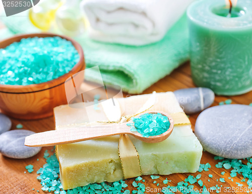 Image of sea salt and soap