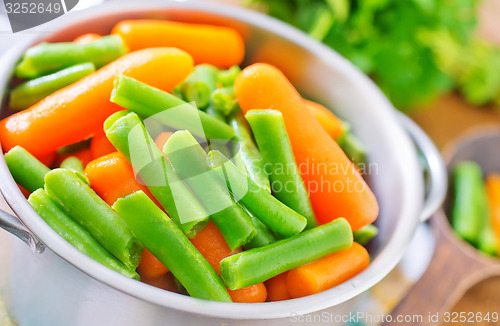 Image of carrot and green beans