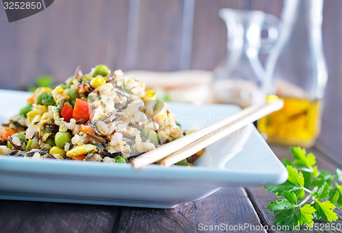 Image of fried rice with vegetables