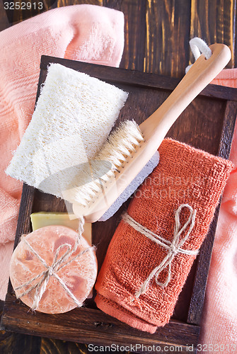 Image of towels and soap