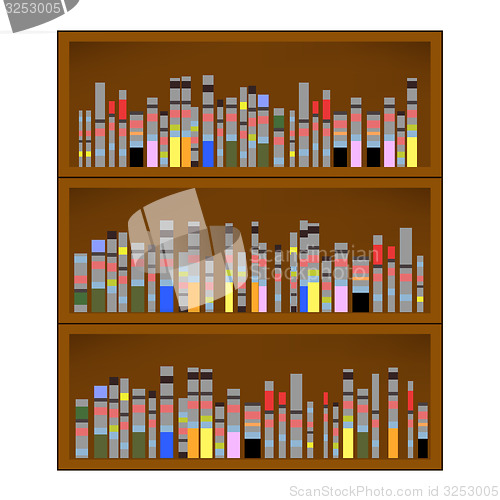 Image of Books are on the Bookshelf