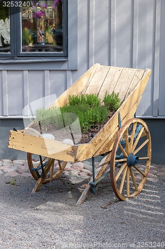 Image of old cart at a farm