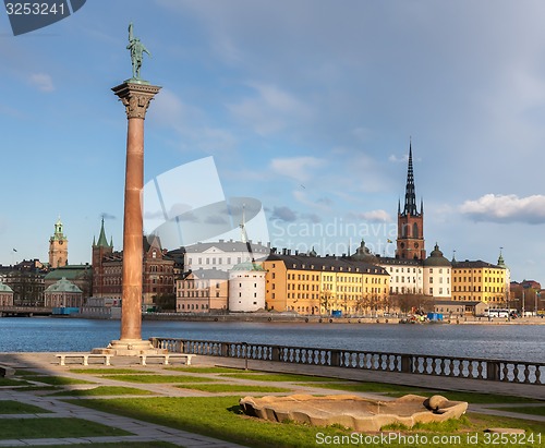 Image of View over the old town in Stockholm, Sweden