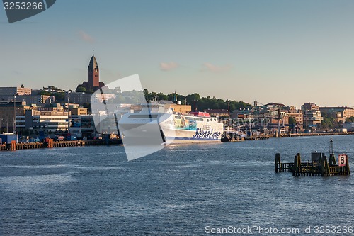 Image of Gothenburg, Sweden - June 07, 2014: Ferry Stena Line in the harbor