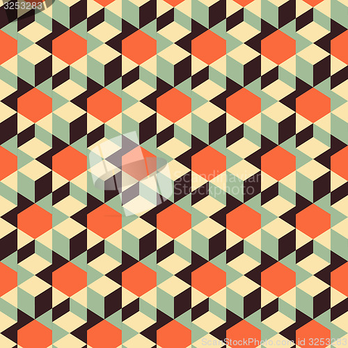 Image of Abstract 3d geometrical background. Mosaic. Vector illustration.