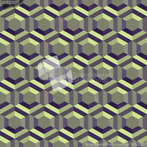 Image of Honeycomb background 3d. Mosaic. Vector illustration. 