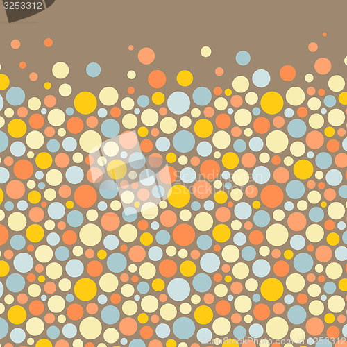Image of Abstract background with color circles. Vector illustration.