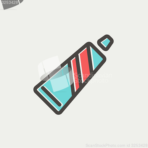 Image of Tube Of Toothpaste thin line icon