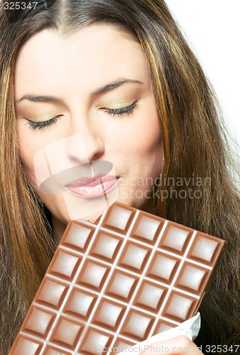 Image of enjoying the chocolate