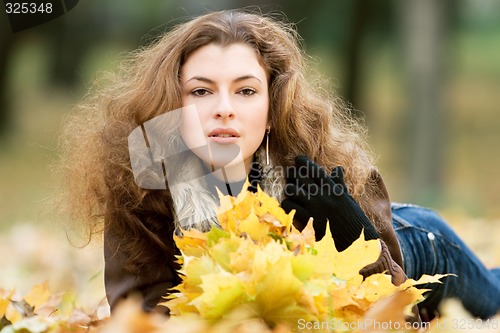 Image of young woman in the park