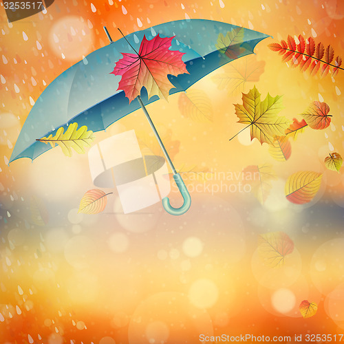 Image of Elegant opened umbrella. EPS 10 