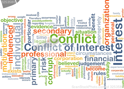 Image of Conflict of interest background concept