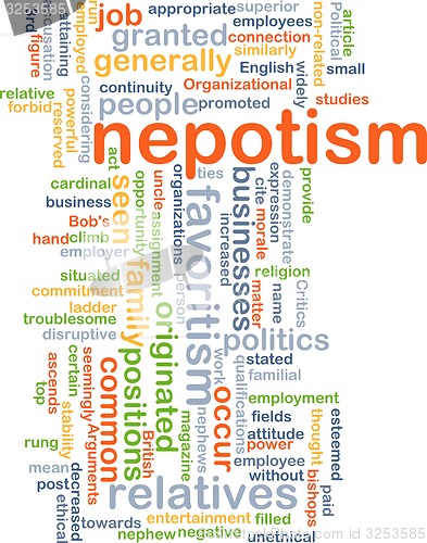 Image of Nepotism background concept