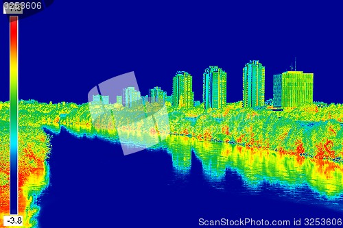 Image of Infrared image panorama of Zagreb