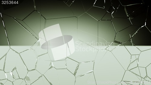 Image of Shattered and cracked glass background