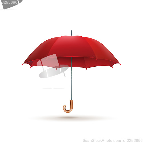 Image of Red umbrella isolated. EPS 10
